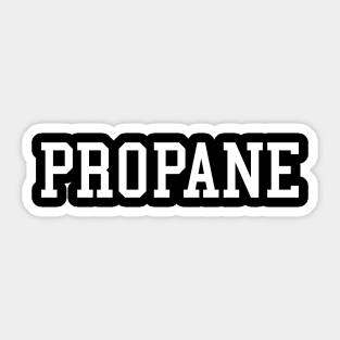 Propane Shirt Sticker